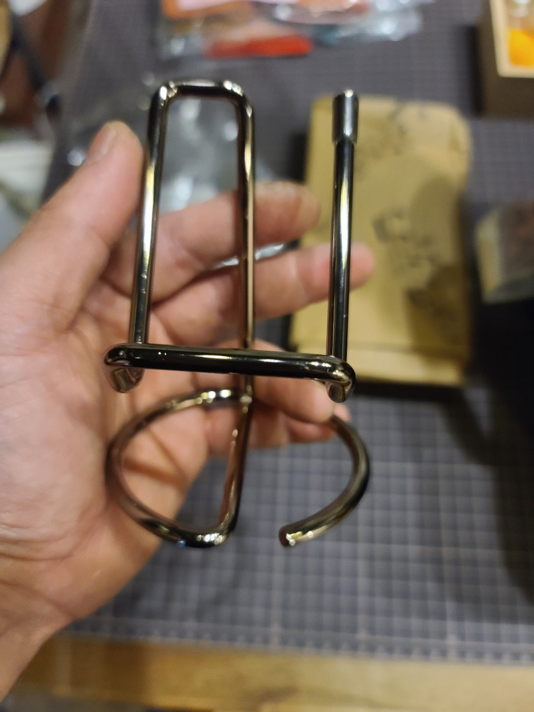 Leather goods holder