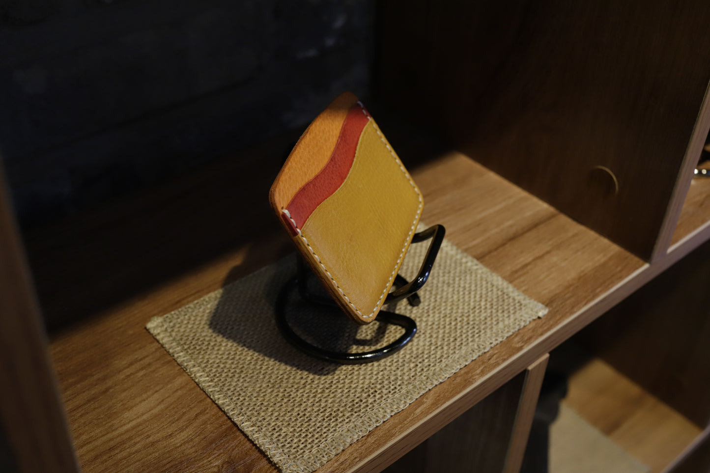 Leather goods holder